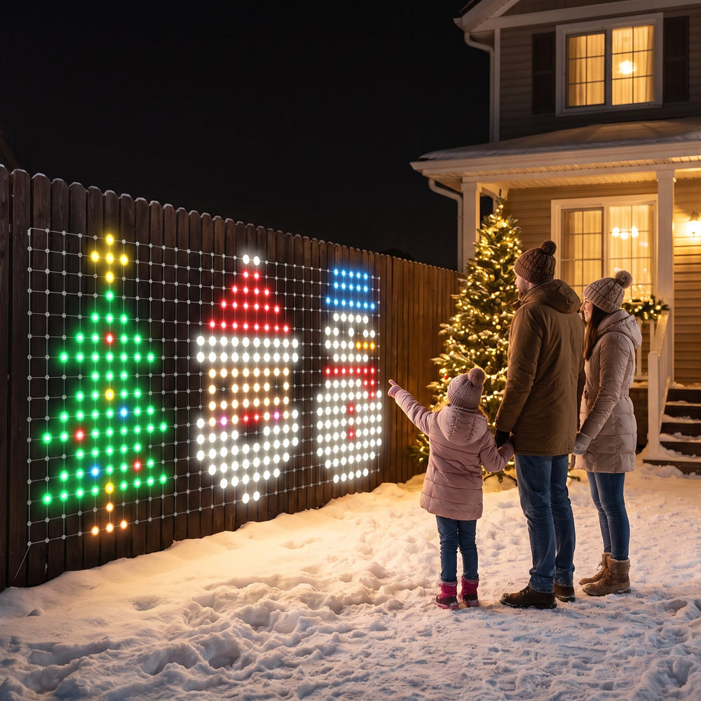 For the kids: A tree, Santa and a snowman, all at once.