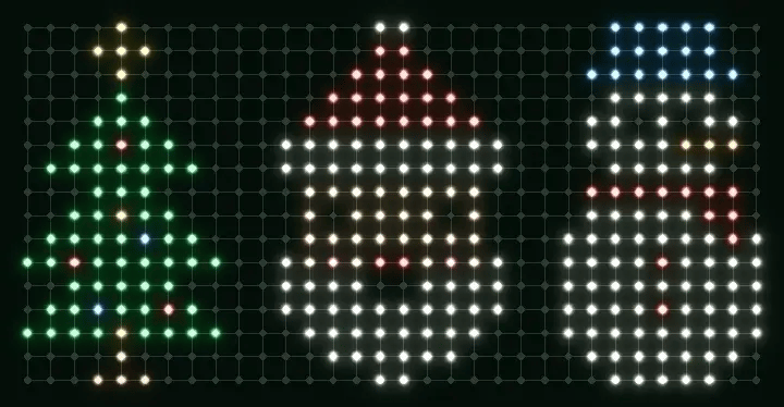 The net cycling through its Christmas pictures